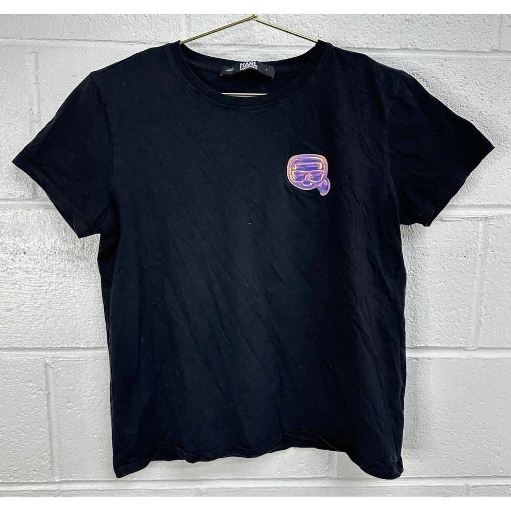 Karl Lagerfeld T-Shirt Black Ikonik Karl‎ Balloon / Women's Small